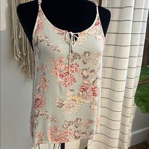 Floral Print Spaghetti Strap Top